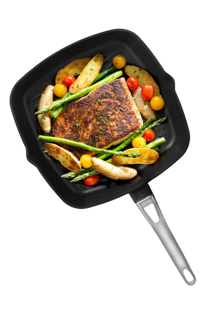 Grill serpenyő, 30,5 x 30,5 cm