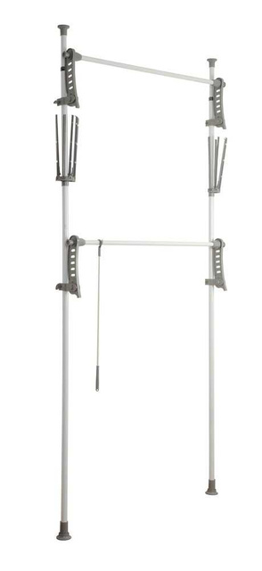 Herkules FLEX teleszkópos ruhatartó, praktikus állvány állítható méretekkel - 165-300 x 116-190 x 36 cm, WENKO