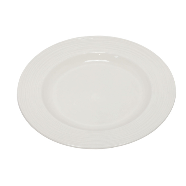 Lapostányér, porcelán, fehér, Ø 27 cm