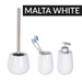 MALTA WHITE WC kefe tartó + WC kefe, WENKO, fehér