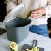 Szerves hulladékgyűjtő, BIBO szemetes, kis szemetes, 3 l, KOZIOL, természetes hamuszürke