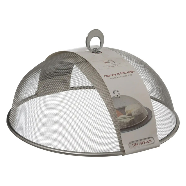 Fém fedél ételek és sajtok takarására, Ø 30 cm