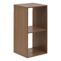 Moduláris polc 2 rekesszel, 34,5 x 32 x 67,5 cm, barna