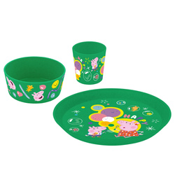 CONNECT gyermek étkészlet Peppa Malac Pop, 3 darabos, KOZIOL