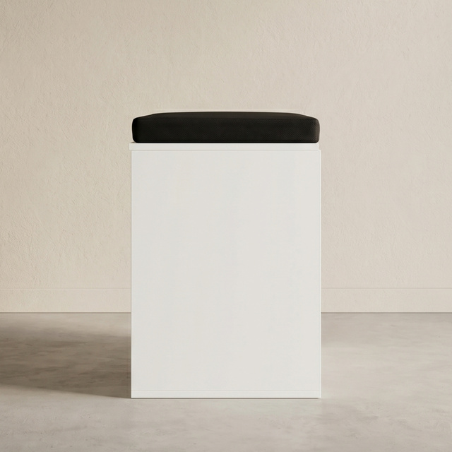 Cipősszekrény ülőkével és kihúzható polcokkal GRADIA, 100 x 34 x 50 cm, fehér