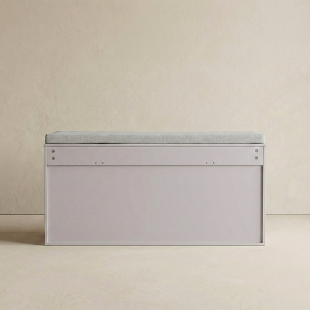 GRADIA cipőtartó ülőkével és kihúzható polcokkal, 100 x 34 x 50 cm, világosszürke
