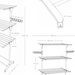 Függőleges ruhaszárító akasztókkal, 160 cm, ALTO