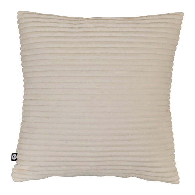 Corduroy párna, flanel ARUM, 38 × 38 cm, fehér