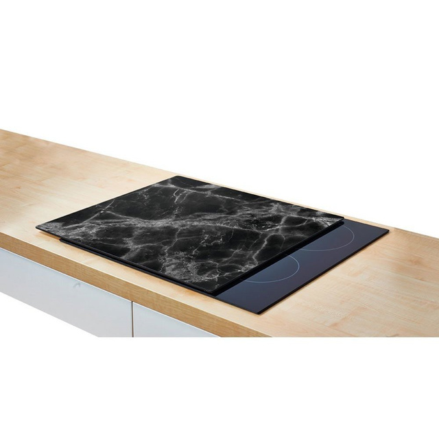 Üveg védőlap MARBLE BLACK a tűzhelyre – nagy, ZELLER, 4-es minta