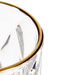 Arany szegélyes vízkelyhek GOLDEN, 254 ml, 6 db
