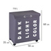 TRIVO GREY mosószeres tároló - 116 liter, WENKO, szürke