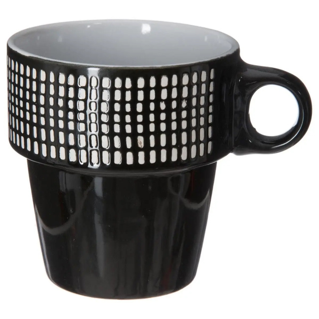 6 darab porcelán bögre állványon, kávés bögre, bögre készlet, porcelán bögre állványon