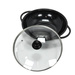 Wok üvegtetővel, Ø 32 cm