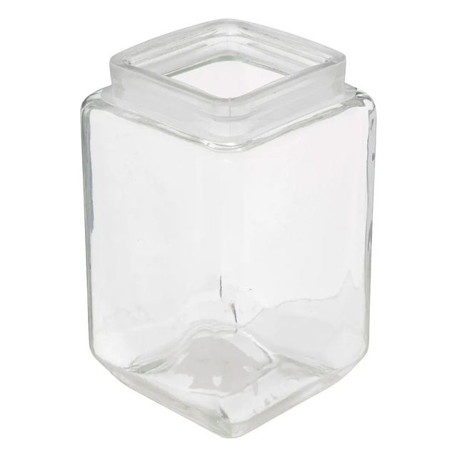 Élelmiszer-porok tárolására szolgáló edény, 1,7 L, üveg