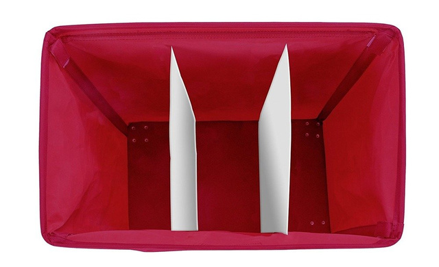 TRIVO RED mosószeres tároló - 116 liter, WENKO, piros