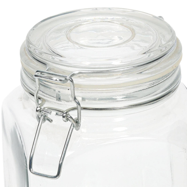 Zárható fedeles üveg, 1,2 l