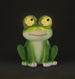 Napelemes kerti figura béka LED, világító szemekkel, 11,8 cm x 13,5 cm