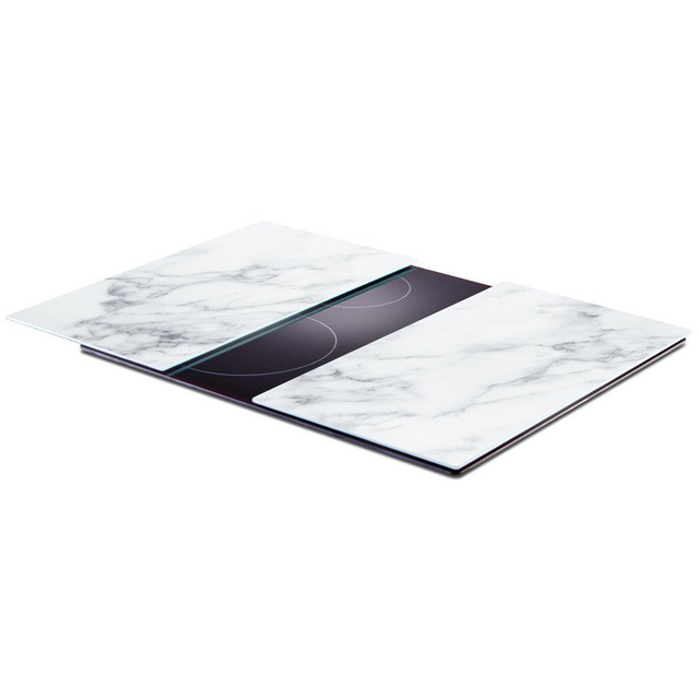 Üveg védőlapok MARBLE WHITE a tűzhelyhez – 2 db, ZELLER, 5-ös minta