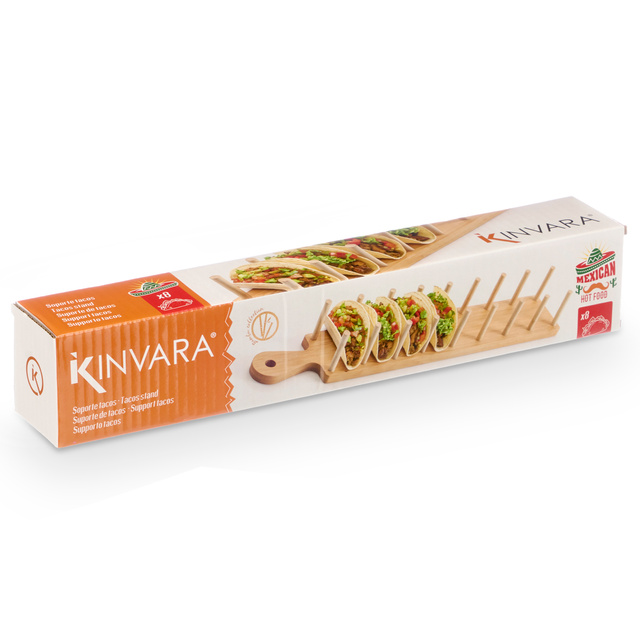 Bambusz állvány 8 taco MEX-hez
