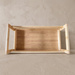 Bambusz polc kerekeken, 45,3 x 22 x 80 cm