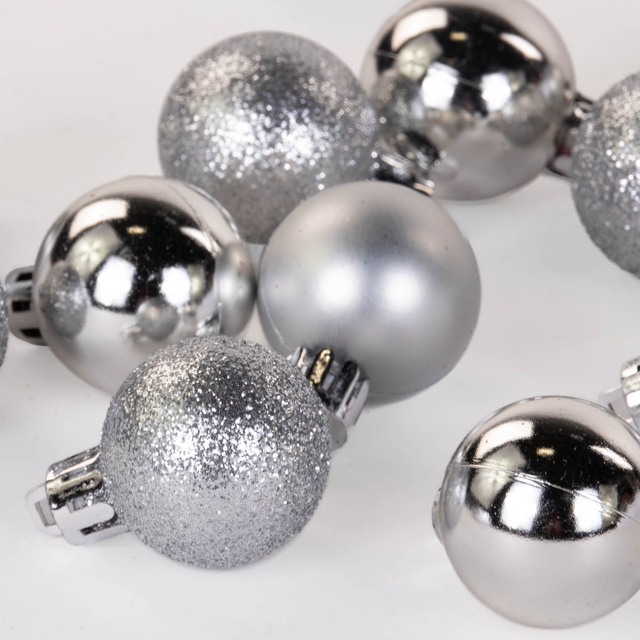 Műanyag díszek, különböző minták, Ø 3 cm, 18 db, minta 3