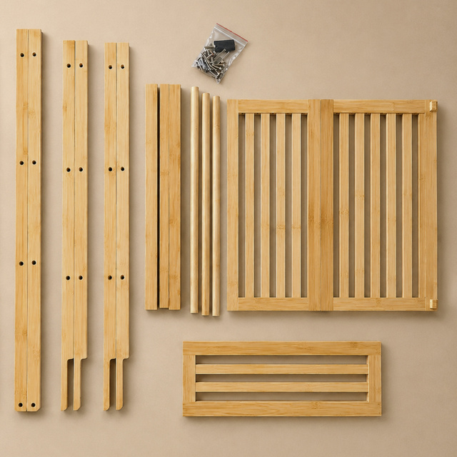 Bambusz polc, 53 x 30 x 153 cm