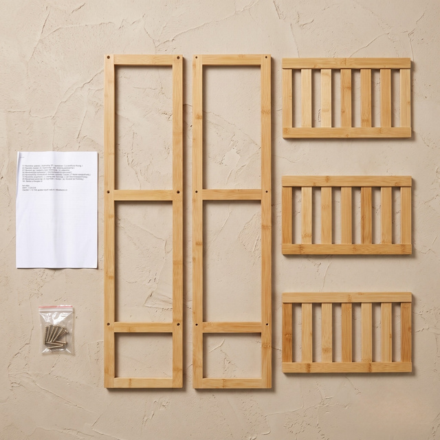 Bambusz polc, 35 x 20 x 84 cm