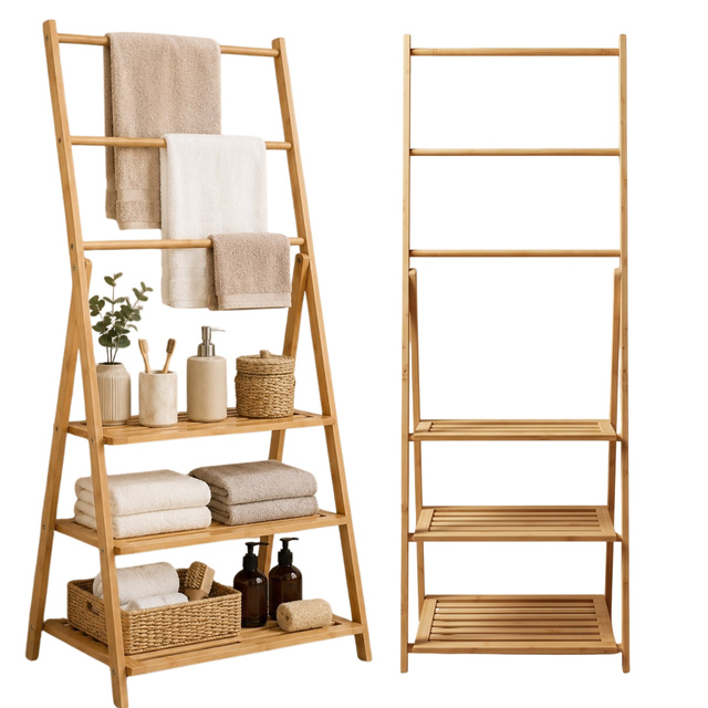Bambusz polc, 53 x 30 x 153 cm