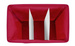 TRIVO RED mosószeres tároló - 116 liter, WENKO, piros