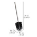 Öntisztító, szilikon WC-kefe ⌀ 7,5 cm, WENKO