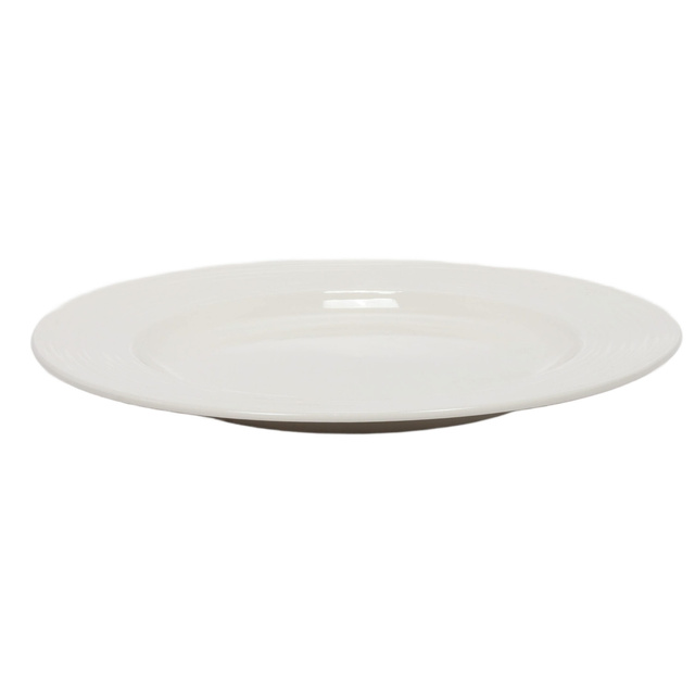 Lapostányér, porcelán, fehér, Ø 27 cm