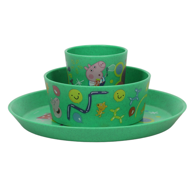 CONNECT gyermek étkészlet Peppa Malac Pop, 3 darabos, KOZIOL