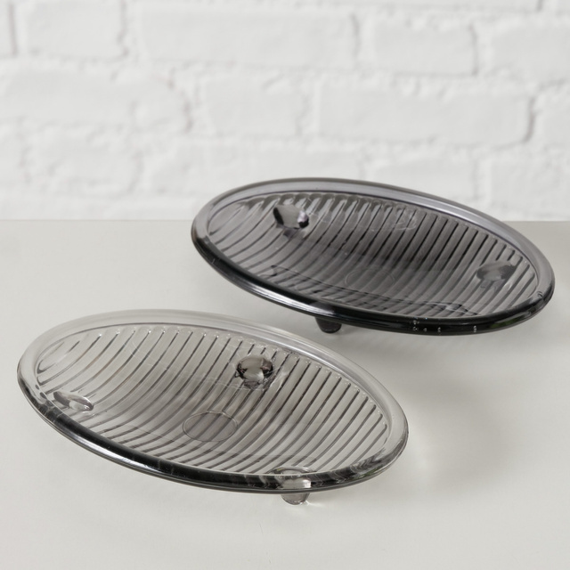 BANGO üveg szappantartó, 15 x 10 cm