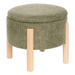 ELKI rekesszel ellátott puff, Ø 45,5 × 37 cm, khaki