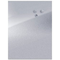 INOX mágneses jegyzetelő tábla + 3 mágnes, 60x80 cm, ZELLER