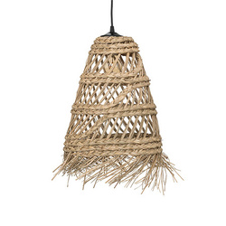 LAHYS boho függőlámpa szalmafonatból, Ø 28 cm