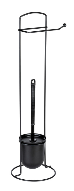 Fém papírtartó WC-kefetartóval 2 az 1-ben ZALEA