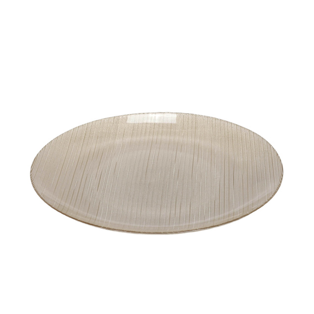 Üveg lapos tányér KARNEOL, Ø 32 cm