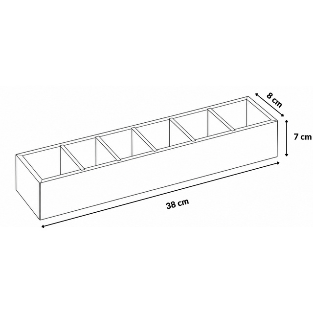 Bambusz asztali rendező, 38 x 8 x 7 cm