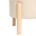 ELKI fedéllel ellátott puff, tárolóhellyel, Ø 45,5 × 37 cm, fehér