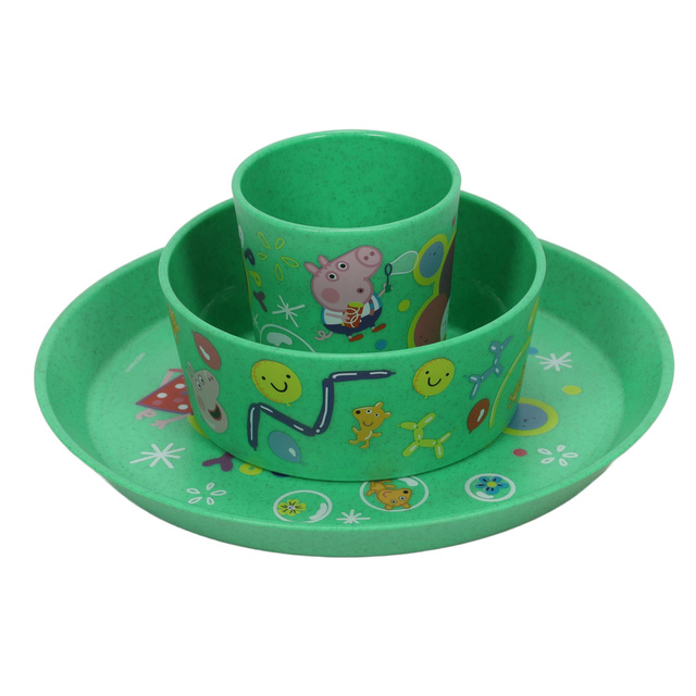 CONNECT gyermek étkészlet Peppa Malac Pop, 3 darabos, KOZIOL