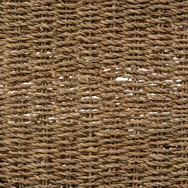 Szekrényajtóra akasztható kosár, tengeri fűből, 28 x 69 cm